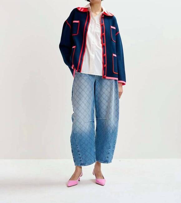 ESSENTIEL ANTWERP Sweaters - NEW ESSENTIEL ANTWERP kokorico knitted cardigan in navy